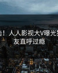 最新直击！人人影视大V曝光猛料，网友直呼过瘾